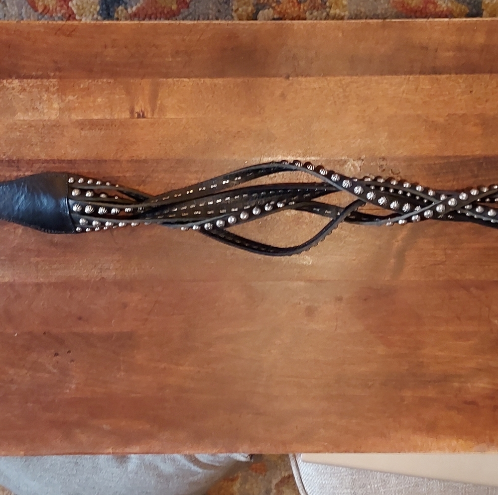 Appaloosa Trading Co. Black Studded Belt.